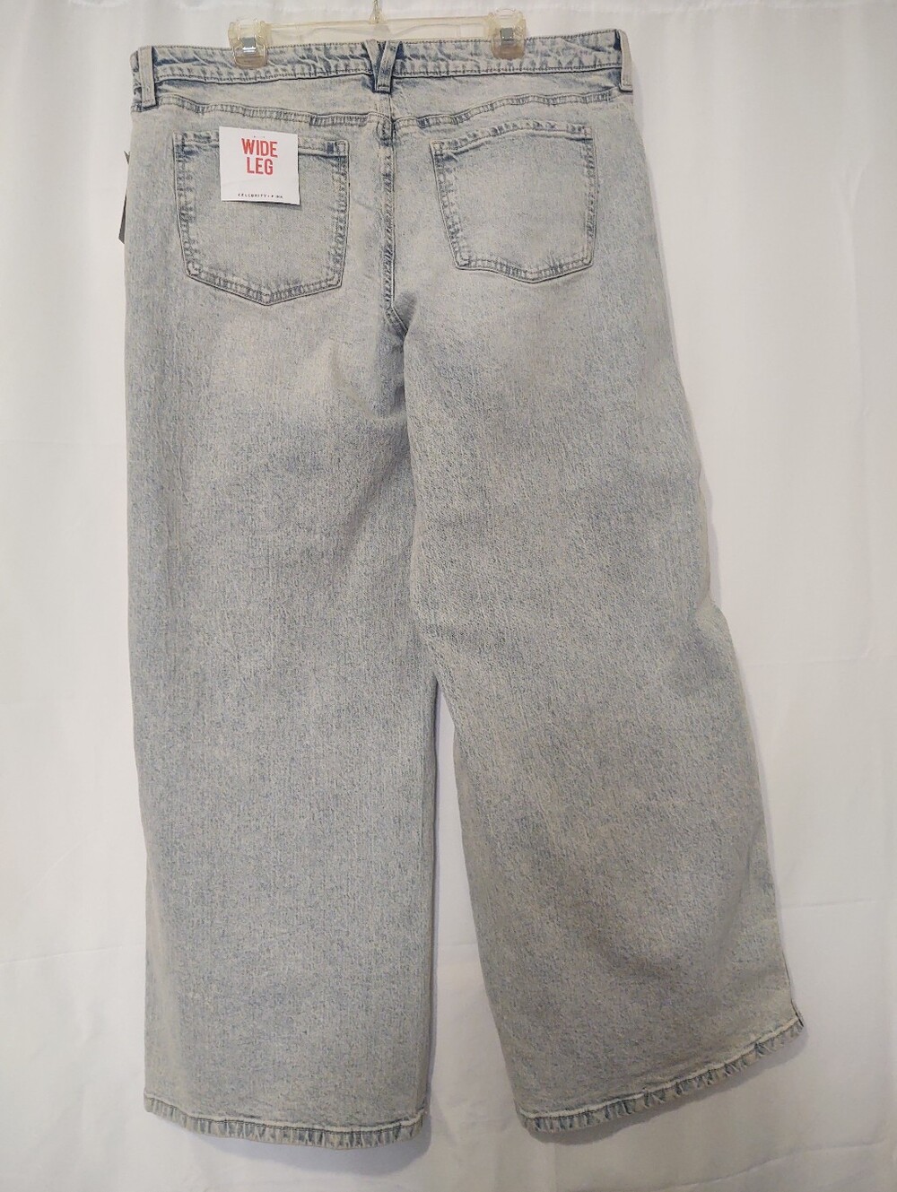 Celebrity Pink Wide Leg Light Wash Jeans | Waist 42 NWT - Picture 4 of 10